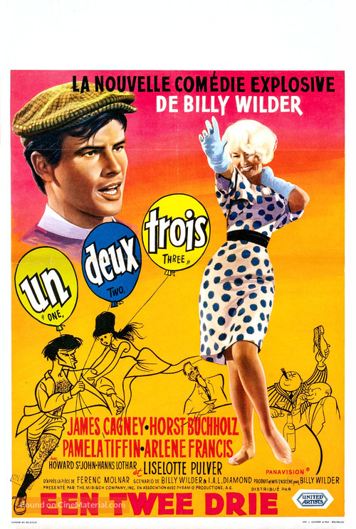 One, Two, Three - Belgian Movie Poster