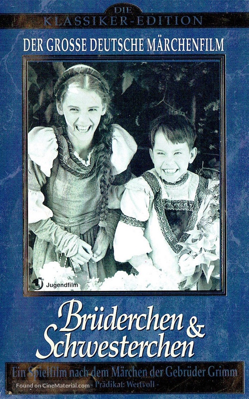 Br&uuml;derchen und Schwesterchen - German VHS movie cover