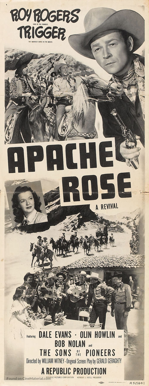 Apache Rose - Re-release movie poster