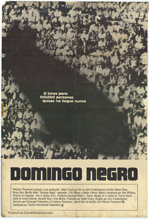 Black Sunday - Spanish Movie Poster