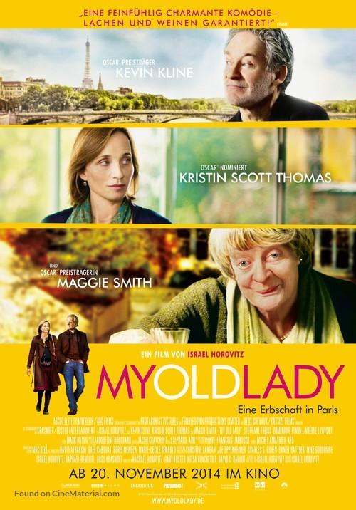 My Old Lady - German Movie Poster