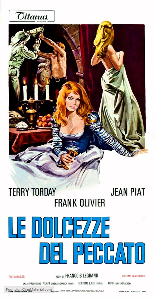 Turm der verbotenen Liebe, Der - Italian Movie Poster