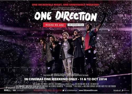 One Direction: Where We Are - The Concert Film - British Movie Poster