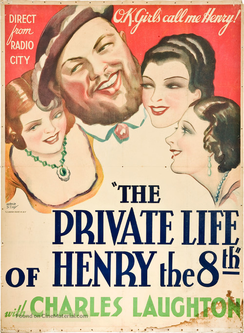 The Private Life of Henry VIII. - Theatrical movie poster
