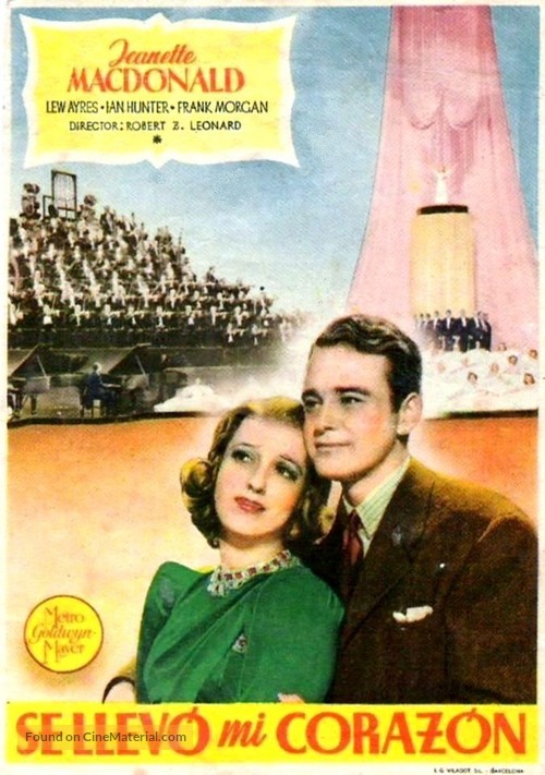 Broadway Serenade - Spanish Movie Poster