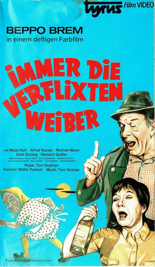 Immer die verflixten Weiber - German VHS movie cover