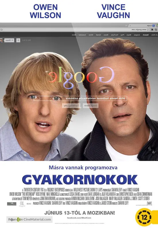 The Internship - Hungarian Movie Poster