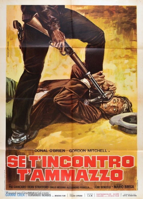 Se t&#039;incontro, t&#039;ammazzo - Italian Movie Poster