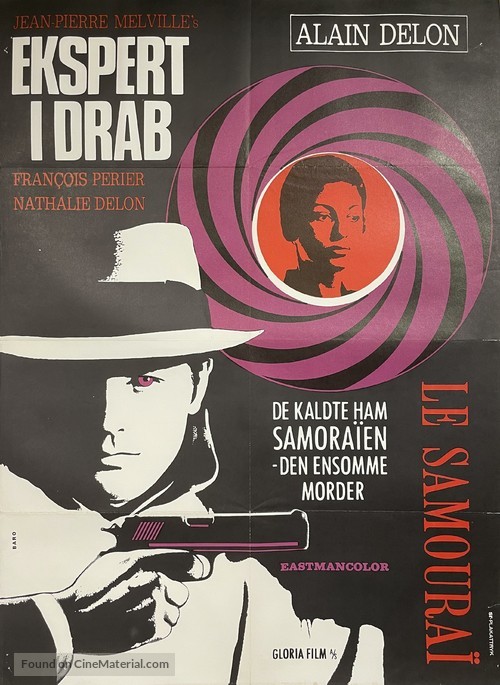 Le samoura&iuml; - Danish Movie Poster