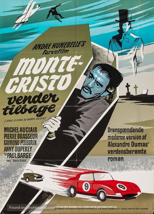 The Return of Monte Cristo - Danish Movie Poster