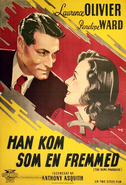 The Demi-Paradise - Danish Movie Poster