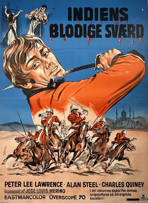 La furia dei Khyber - Danish Movie Poster