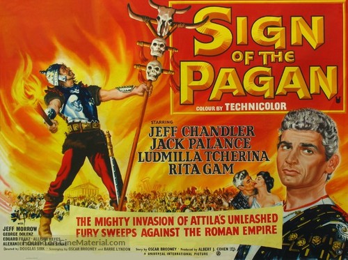 Sign of the Pagan - British Movie Poster