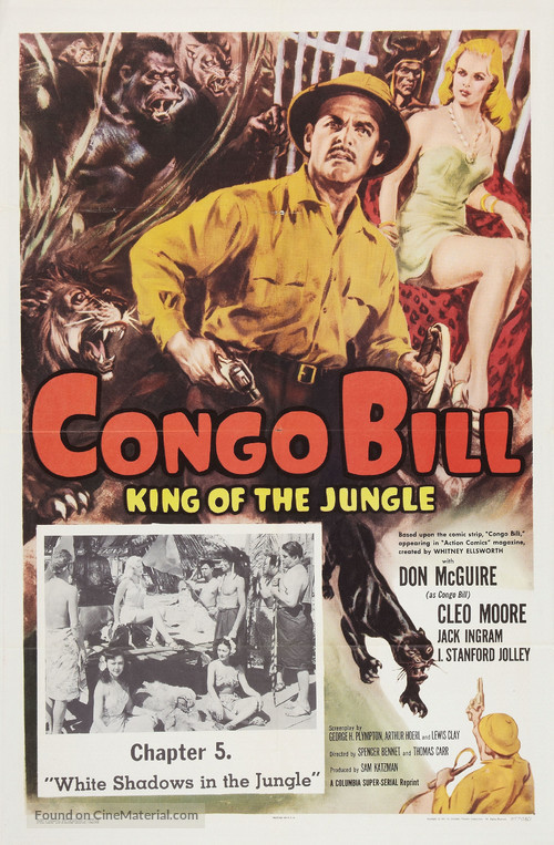 Congo Bill - Re-release movie poster