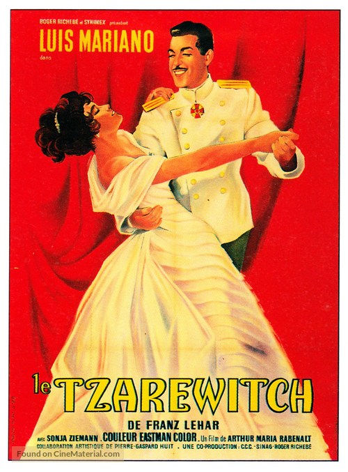 Der Zarewitsch - French Movie Poster