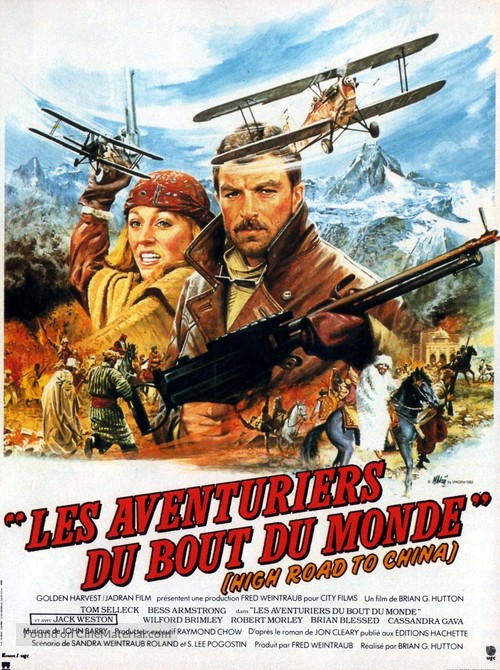 High Road to China - French Movie Poster