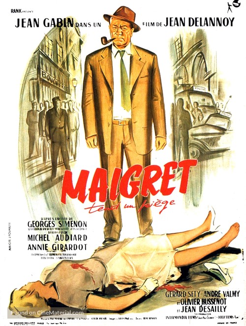 Maigret tend un pi&egrave;ge - French Movie Poster