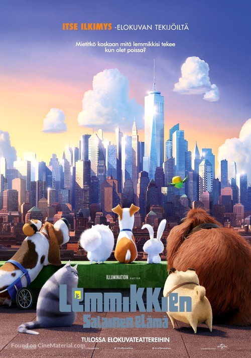 The Secret Life of Pets - Finnish Movie Poster