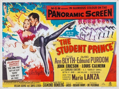 The Student Prince - British Movie Poster