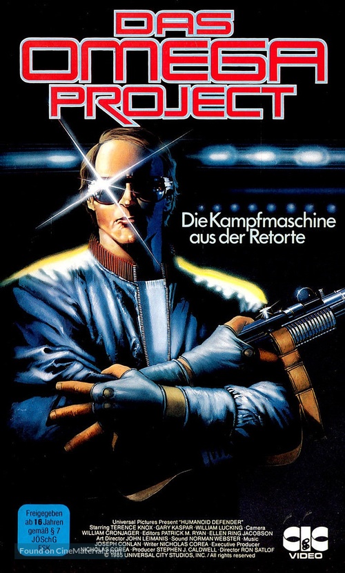J.O.E. and the Colonel - German VHS movie cover
