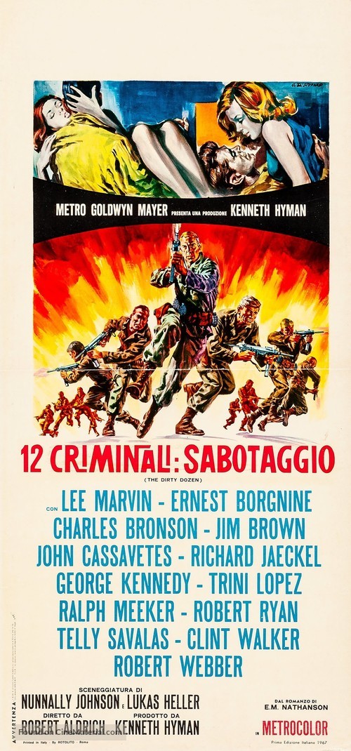 The Dirty Dozen - Italian Movie Poster