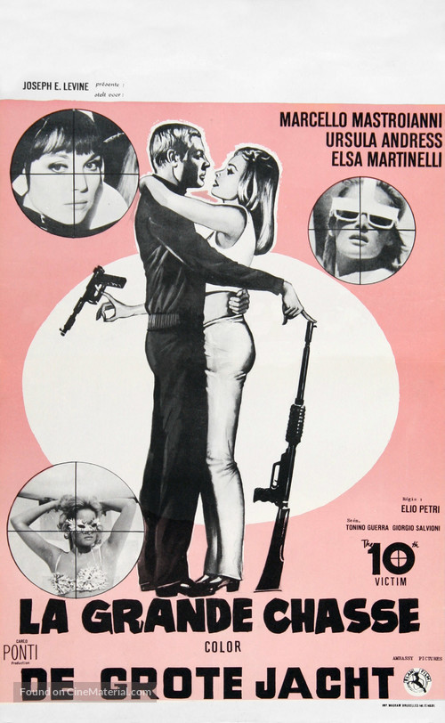 La decima vittima - Belgian Movie Poster