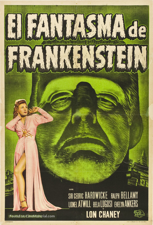 The Ghost of Frankenstein - Argentinian Re-release movie poster