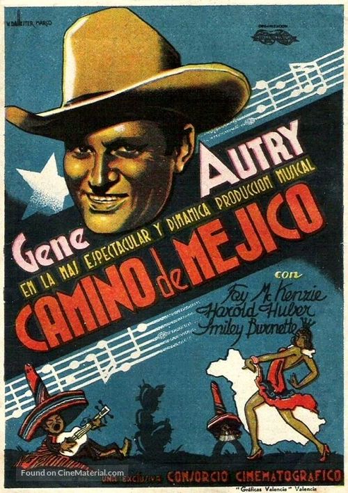 Down Mexico Way - Spanish Movie Poster