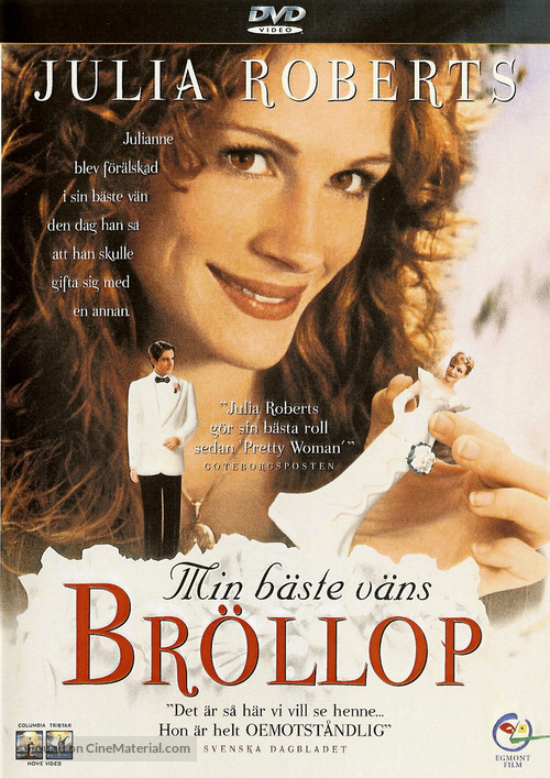 My Best Friend&#039;s Wedding - Swedish DVD movie cover