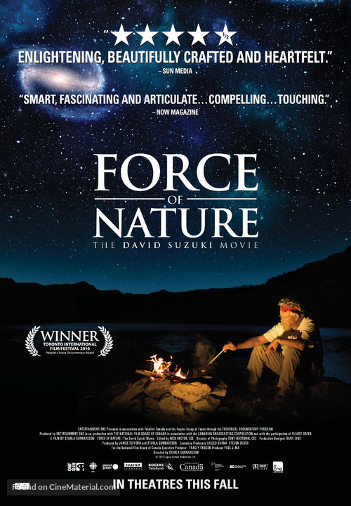 Force of Nature: The David Suzuki Movie - Canadian Movie Poster