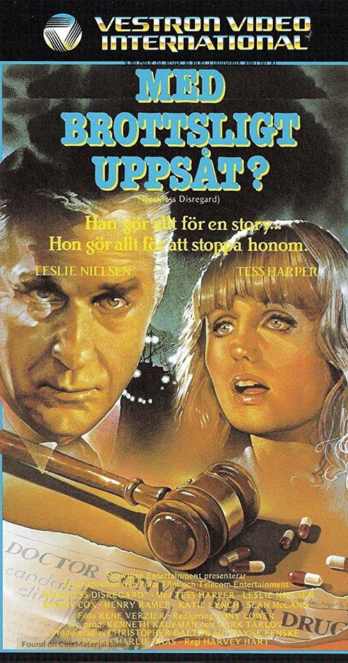 Reckless Disregard - Swedish Movie Poster