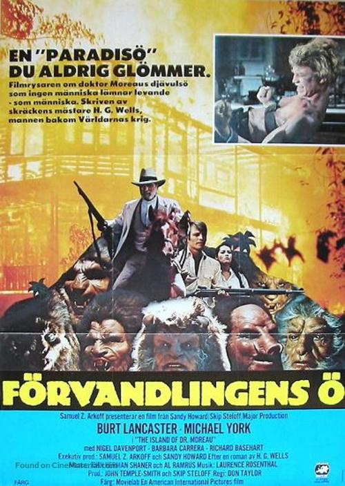 The Island of Dr. Moreau - Swedish Movie Poster