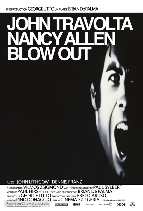 Blow Out - French Re-release movie poster