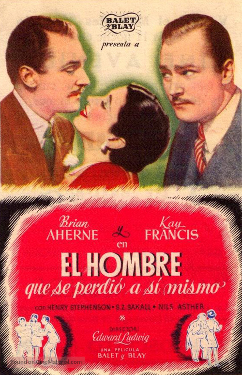 The Man Who Lost Himself - Spanish Movie Poster