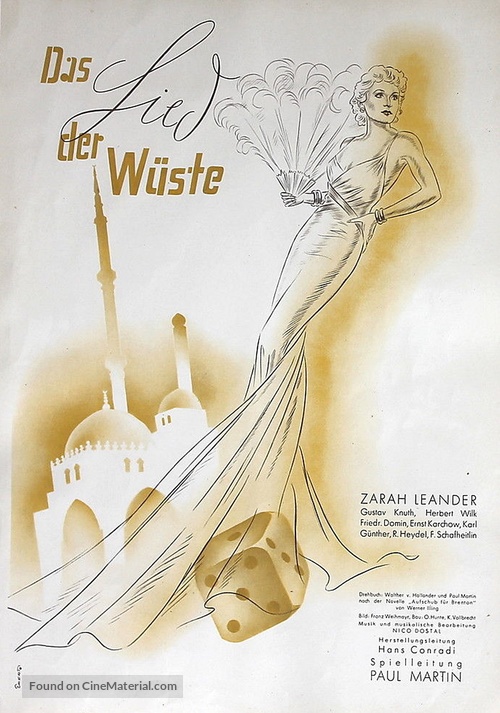 Das Lied der W&uuml;ste - German Movie Poster