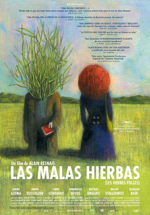 Les herbes folles - Spanish Movie Poster