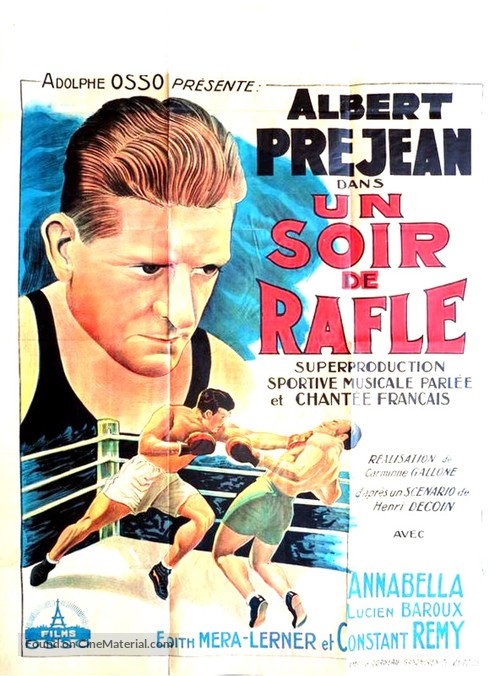 Un soir de rafle - French Movie Poster