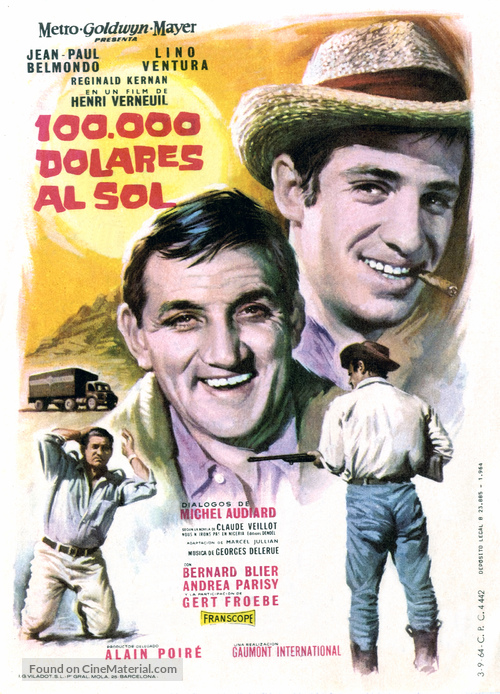 Cent mille dollars au soleil - Spanish Movie Poster