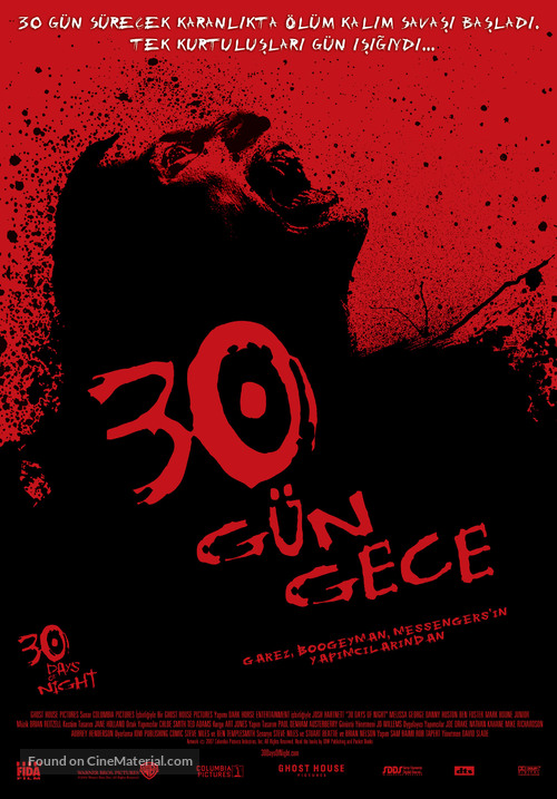 30 Days of Night - Turkish Movie Poster