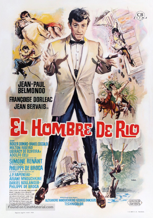 L&#039;homme de Rio - Spanish Movie Poster