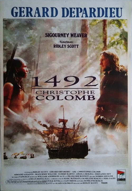 1492: Conquest of Paradise - Turkish Movie Poster