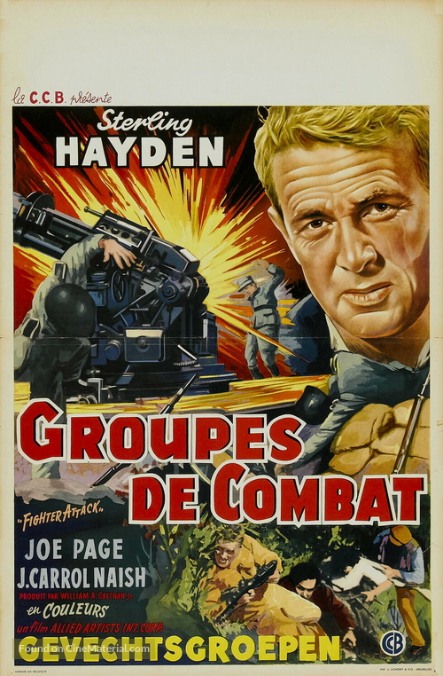 Fighter Attack - Belgian Movie Poster