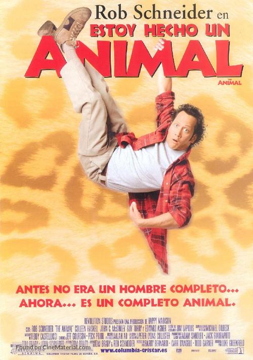 The Animal (2001) Spanish movie poster