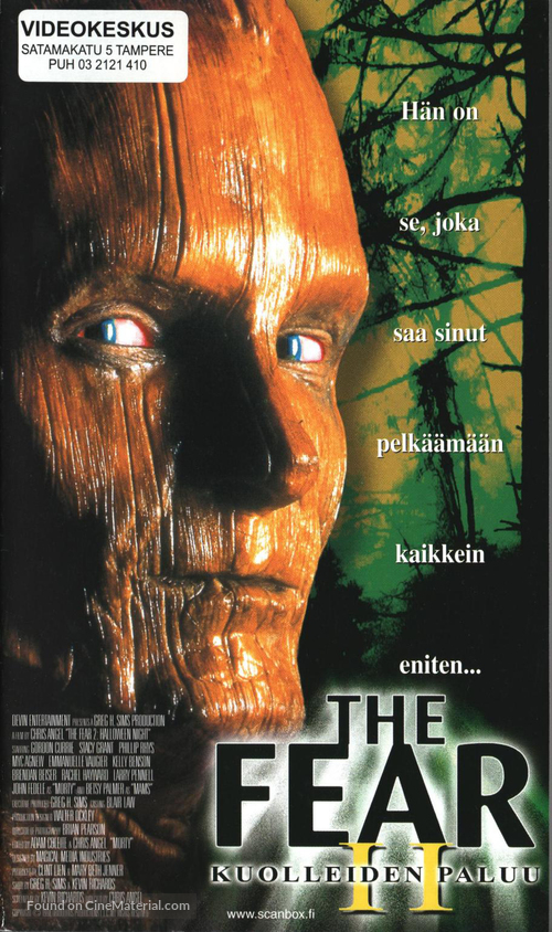 The Fear: Resurrection - Finnish VHS movie cover