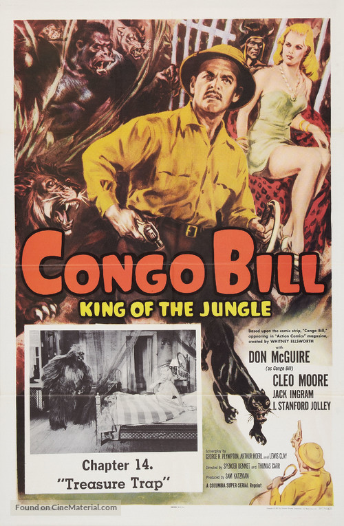 Congo Bill - Re-release movie poster
