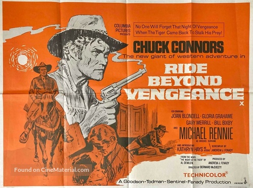 Ride Beyond Vengeance - British Movie Poster