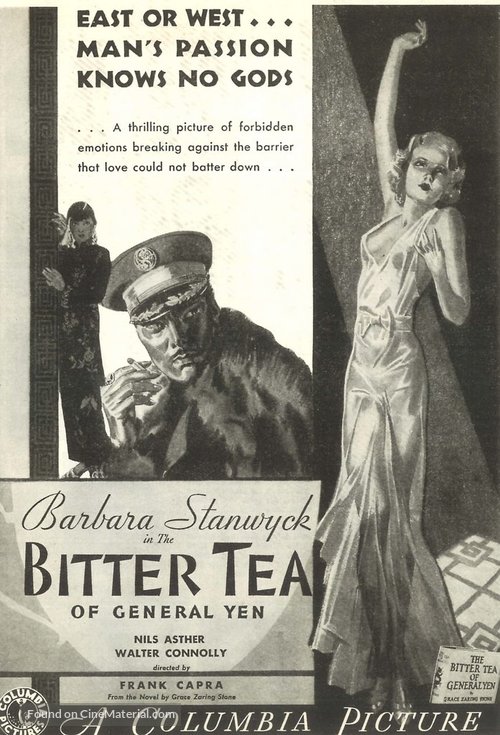 The Bitter Tea of General Yen - poster