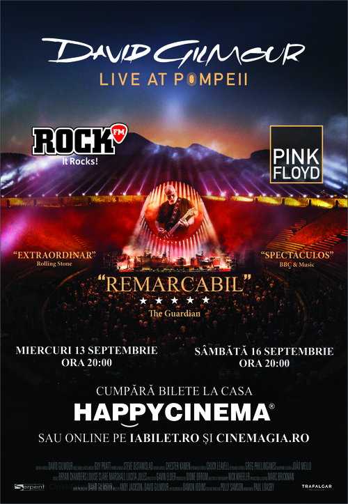 David Gilmour Live at Pompeii - Romanian Movie Poster