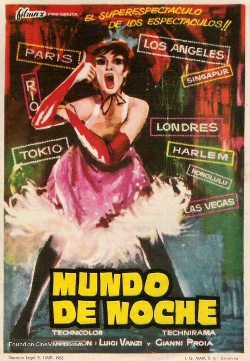 Il mondo di notte - Spanish Movie Poster