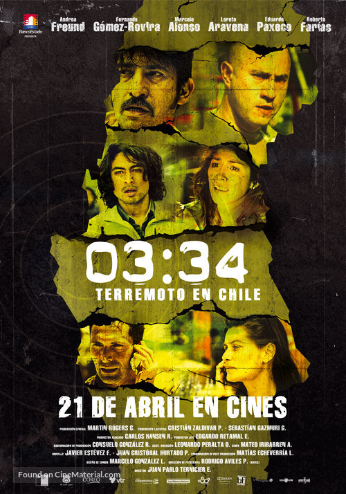 03:34 Terremoto en Chile - Chilean Movie Poster